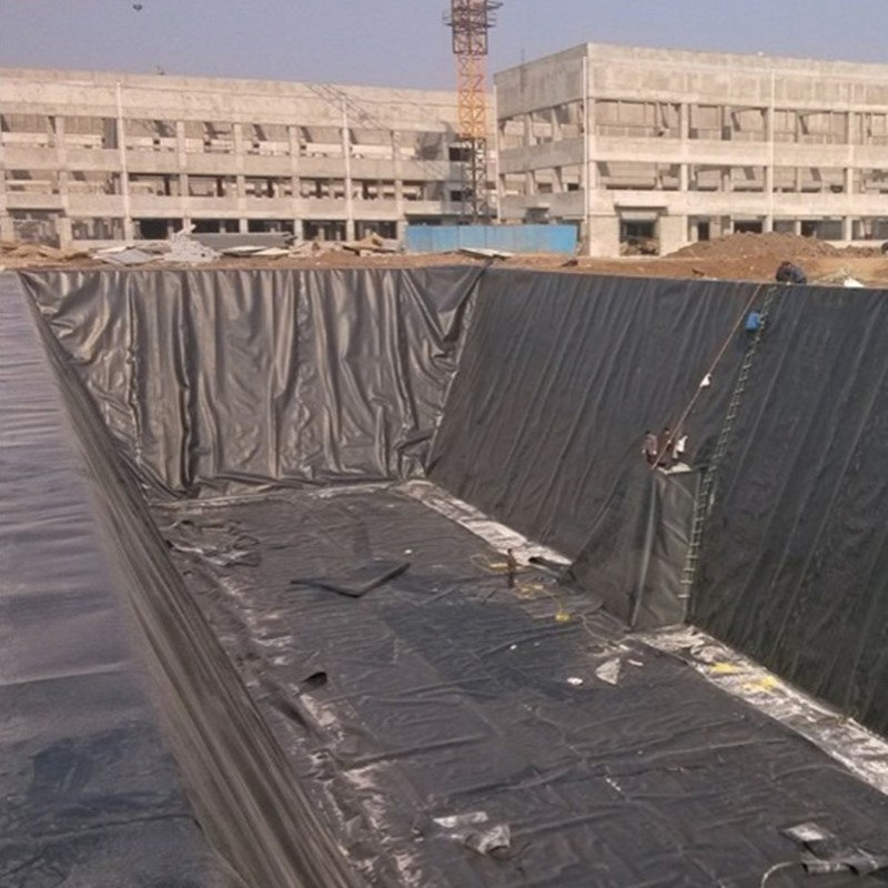 土工膜 防渗膜 水产养殖黑膜蓄水污水藕池鱼塘专用加厚防水膜HDPE