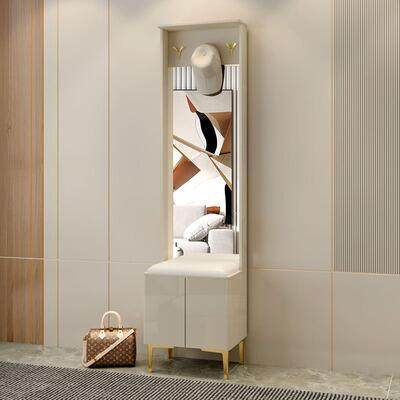 *进门衣帽架鞋架一体换鞋凳带穿衣镜落地卧室鞋柜挂衣架床头置物,办公设备/耗材/相关服务,其它,淘宝优惠券,粉丝福利购,淘宝优惠卷