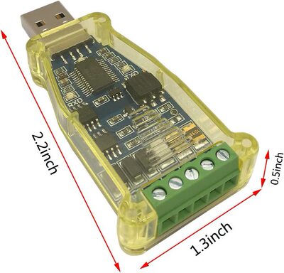 USB转RS485 RS422串口模块端子DATA+ DATA- VCC GND TXD RXD FTDI