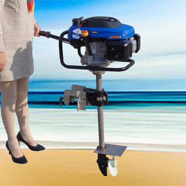 水王星船挂机 充气船船挂机 小型塑料船挂桨机 汽油船尾机厂家