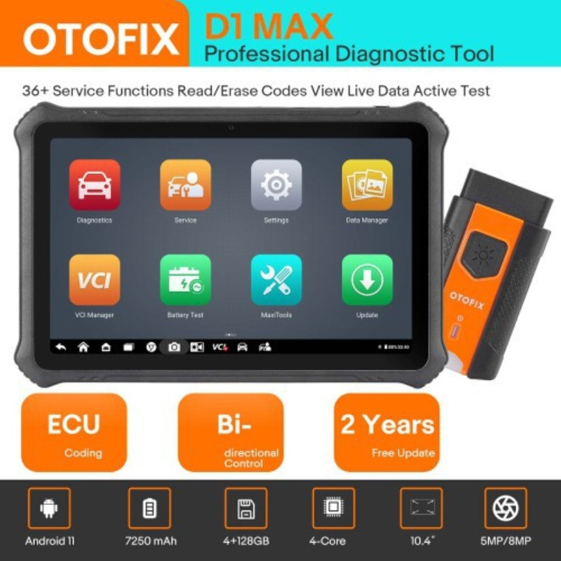 道通小鸥OTOFIX D1 MAX OBD2 Scanner 通用型汽车故障诊断海外版