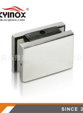 JM-623 无框玻璃门锁盒 可代替玻璃夹不锈钢玻璃门夹门锁盒