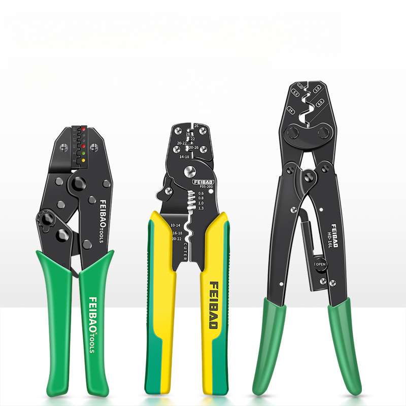 飞豹压线钳端子钳多功能压接冷压端子压线钳端子钳管型DD-2-4-6-8