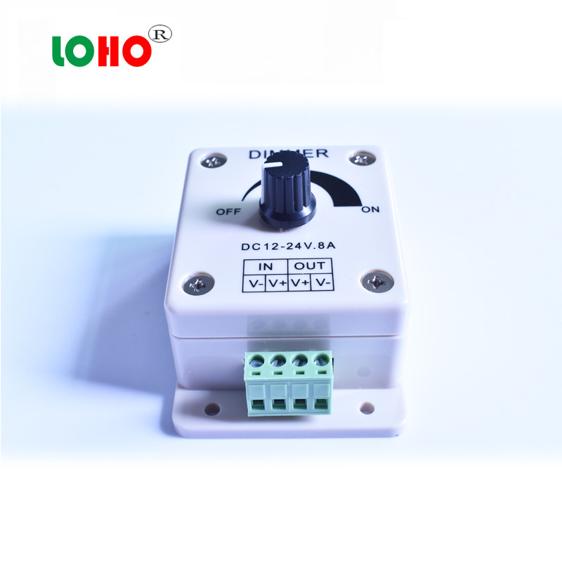 12V-24Vled调光器 速度亮暗调节 led灯光调节器12V8A单色调光器