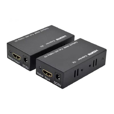 hdmi延长器60米 1080P hdmi extender转rj45网线信号放大器延长器