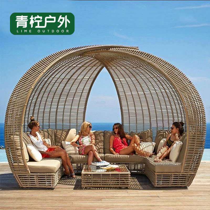 户外藤编沙发庭院休闲躺床室外别墅花园民宿藤椅防水防晒鸟巢沙发,3C数码配件,其它配件,淘宝优惠券,粉丝福利购,淘宝优惠卷