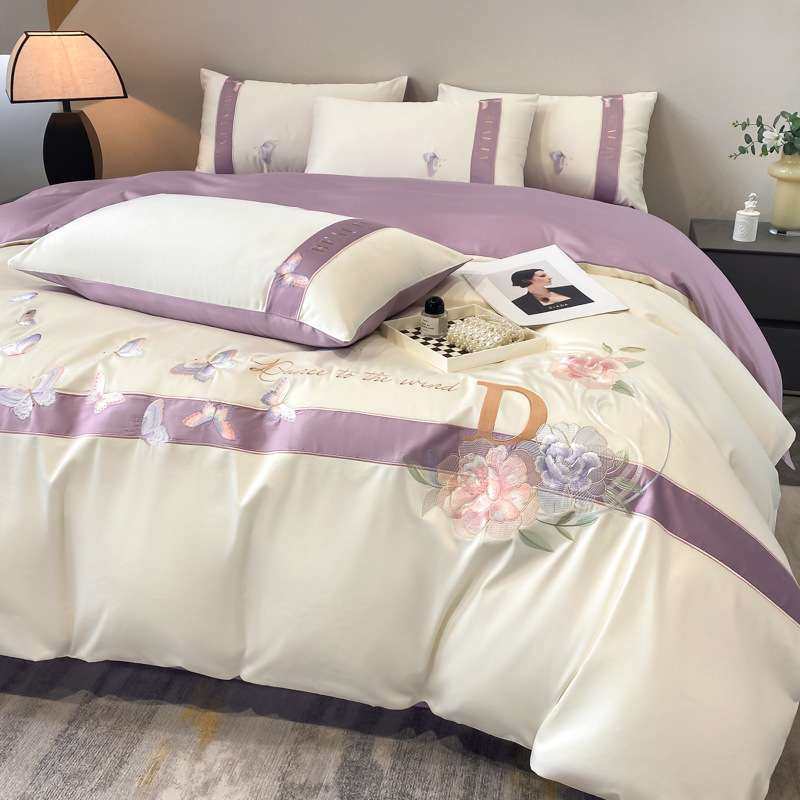 轻奢A类长绒棉四件套纯棉刺绣被套床上用品全棉绣花床单家用裸睡,3C数码配件,其它配件,淘宝优惠券,粉丝福利购,淘宝优惠卷