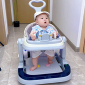 严选婴儿学步车充电遥控电动车防侧翻男女孩宝宝可坐推学行助步手