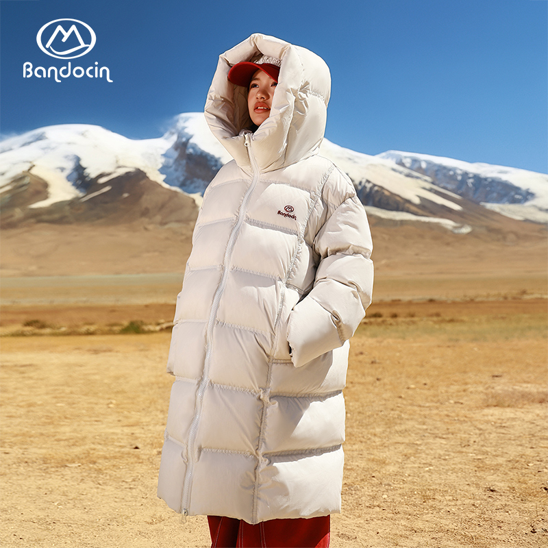 半度闲女童加厚羽绒服白鸭绒外套