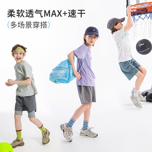 半度闲男童夏季短袖t恤运动上衣