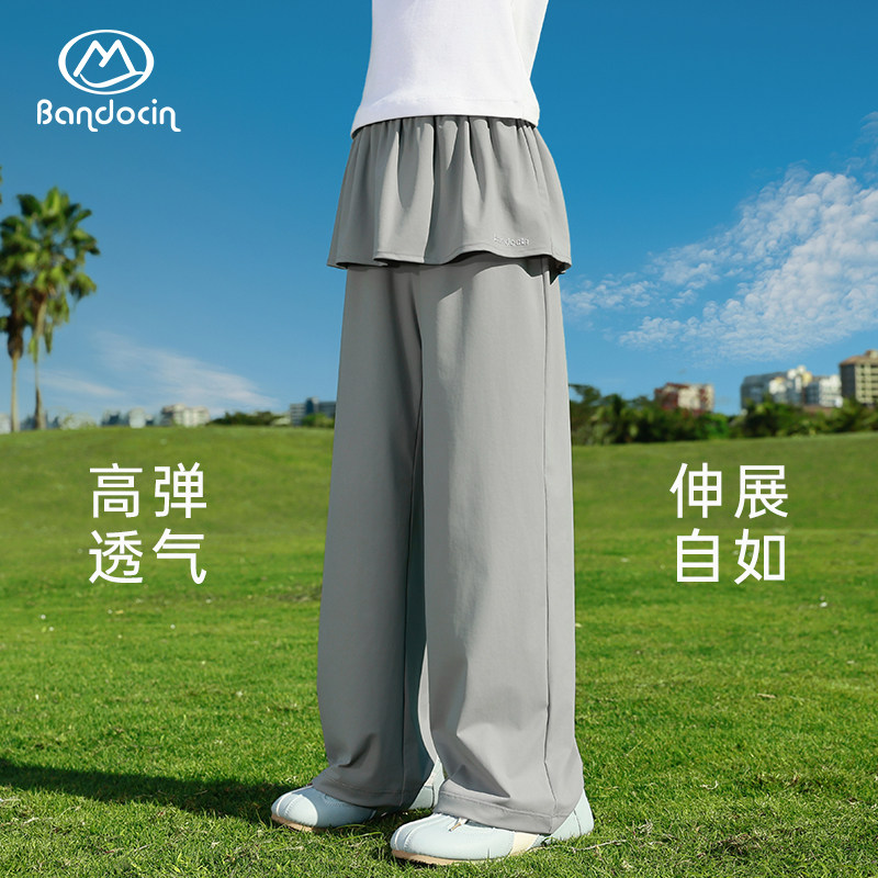 半度闲女童夏装裙裤2026新款中大童夏季薄款运动裤子儿童洋气长裤