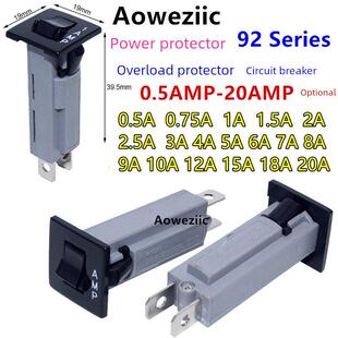 92 Series 0.5A1A2A3A4A5A6A7A8A9A10A12A20AMP断路器过载保护器
