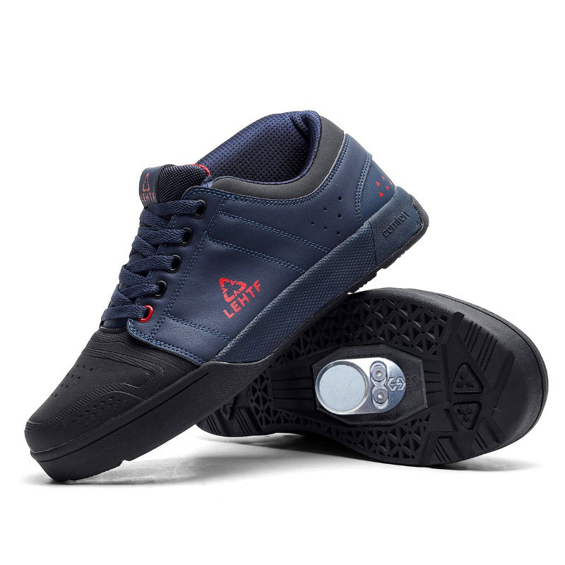 休闲锁鞋吸踏锁鞋旋钮透气防滑公路车山地车自锁骑行徒步两用鞋