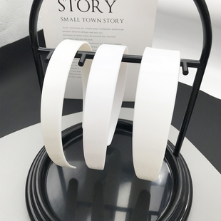 发箍diy材料2.2.5厘米手工塑料拉直不断白色头箍配件【无防滑齿】