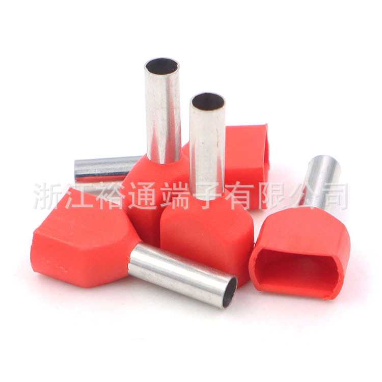 TE双线欧式管型端子环保冷压针型端子Twin Cord End Terminals