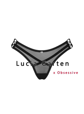 obsessive性感网纱内裤女透气轻薄镂空绑带设计无痕内裤
