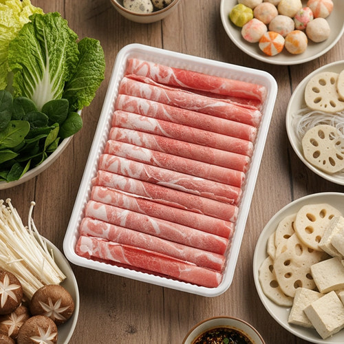 聚宝源内蒙古羔羊肉卷肥牛卷280g*6火锅食材新鲜