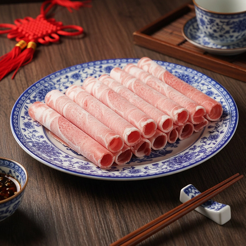 【预售款】聚宝源内蒙乌珠穆沁羔羊肉卷280g*6独立包装原切新鲜