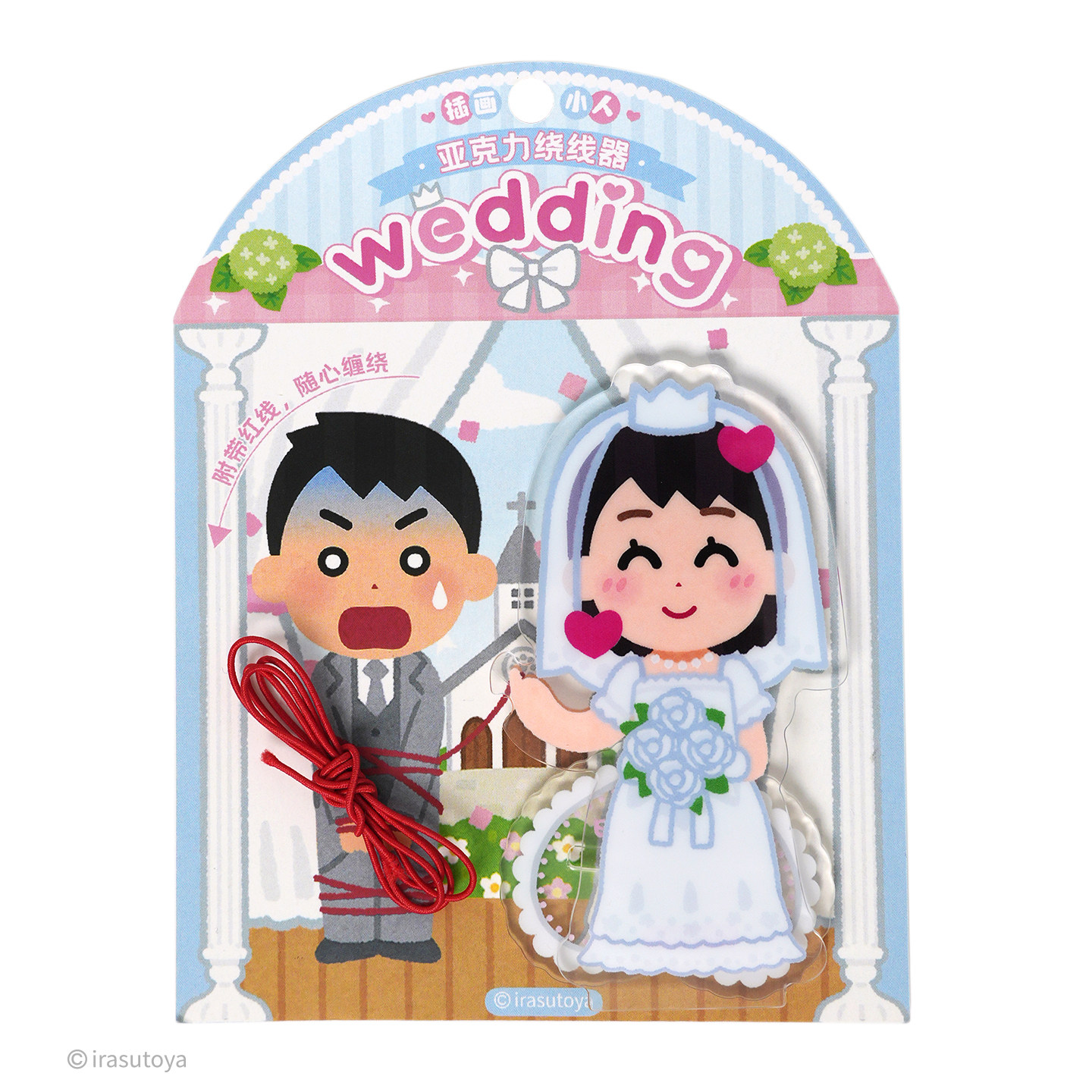 thumbnail for irasutoya illustration villain couple model men's and women's acrylic stand winder creative arrangement and routing artifact