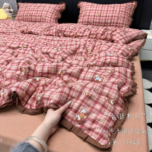 母婴级A类全棉双层纱四件套亲肤