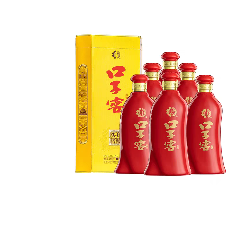 【假一赔十】安徽口子窖六年6年450ml*4瓶兼香型纯粮食酒整箱