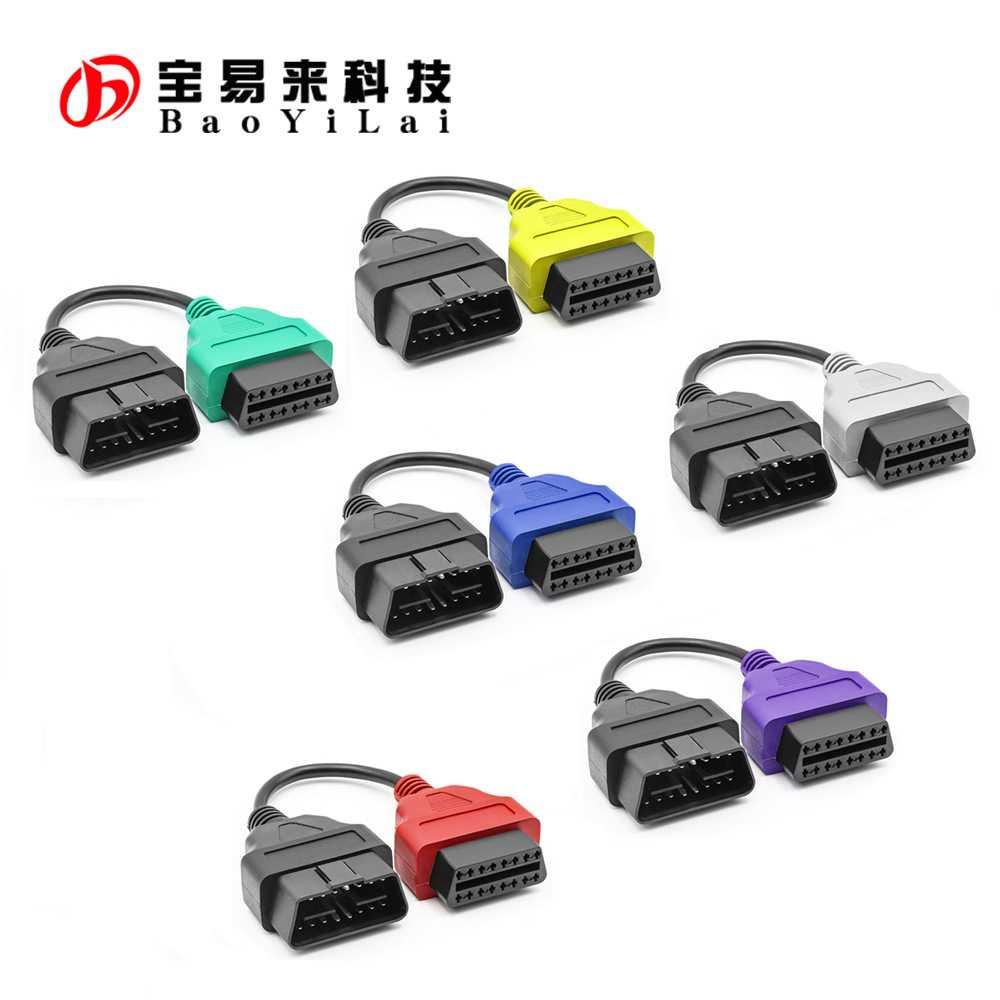 6-color OBD Cable  For Fiat Multiecuscan Adapter 6色线模块