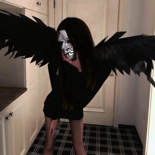 暗夜Angel黑色钻石翅膀拍照道具