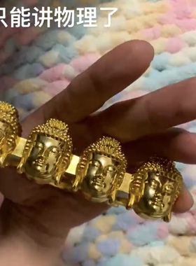 佛头指虎金属古动手玩指环