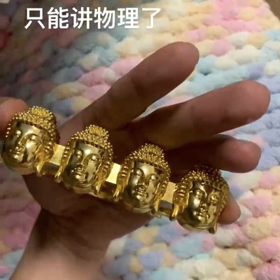 佛头指虎金属古动手玩指环