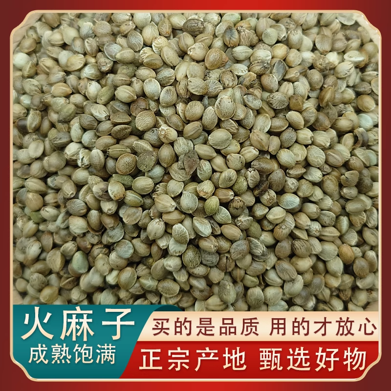 火麻子鸟粮麻子鹦鹉粮麻子籽火麻籽麻籽小麻子仁鸟食火麻仁中药材