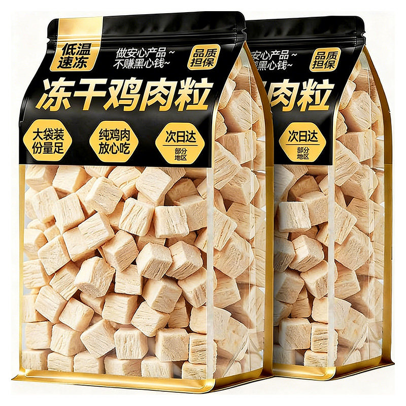 鸡肉粒冻干狗狗零食宠物小狗训狗奖励幼犬专用增猫咪肥发猫食物腮