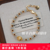张十六 闪光手链 铜合金钢原创设计手工珠串复古轻奢高级感手串女