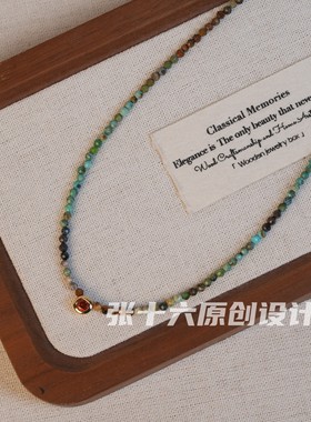 张十六新中式铜合金原创锁骨链