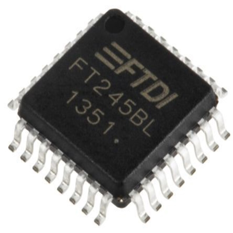 FT245BL FTDI Chip FIFO 存储器8Bit, 双向总线, 32 LQFP封装