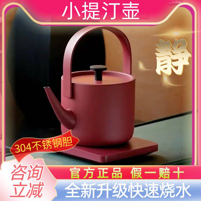 小提汀壶自动断电提梁烧水壶泡茶壶家用304不锈钢电热水壶食品级