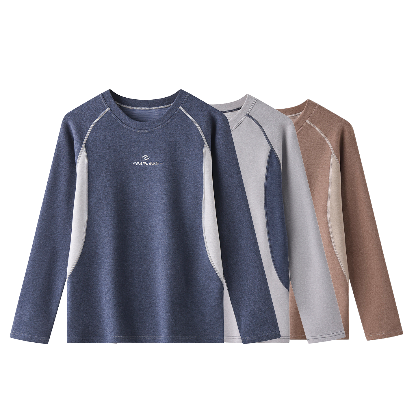 秋冬初中高中学生德绒保暖内衣男单件上衣薄绒青少年秋衣加绒加厚