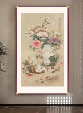 实木框油画布画面支持定制