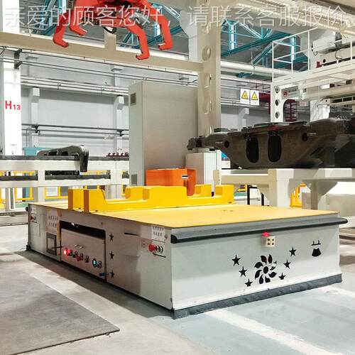 厂家生产小无轨自动AGV-5T化行平板车智能轻工车间运转件运车磁条