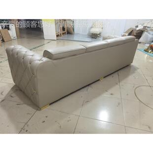 现代北轻奢拉扣约72901科欧技布耐磨皮意式奢华客厅别墅摄影会所