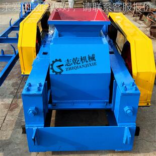 小型煤炭煤块对破碎机 狼牙挤压齿辊碎破机 锰钢2PG750双辊辊砂制