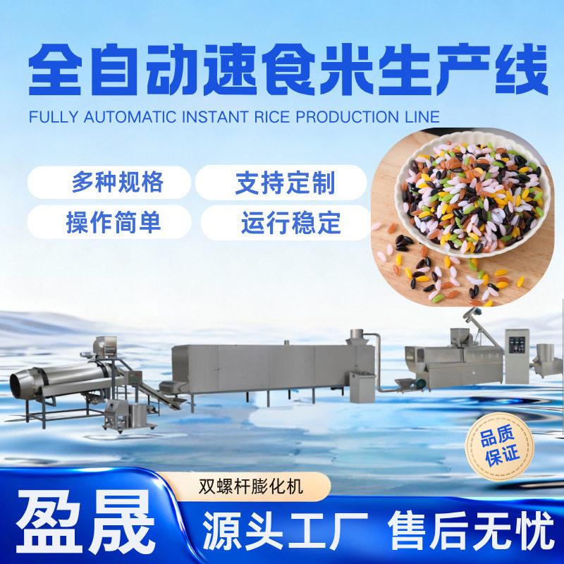双螺杆强化米膨化机重组米全自动挤压机膨化米生产线速食米膨化机