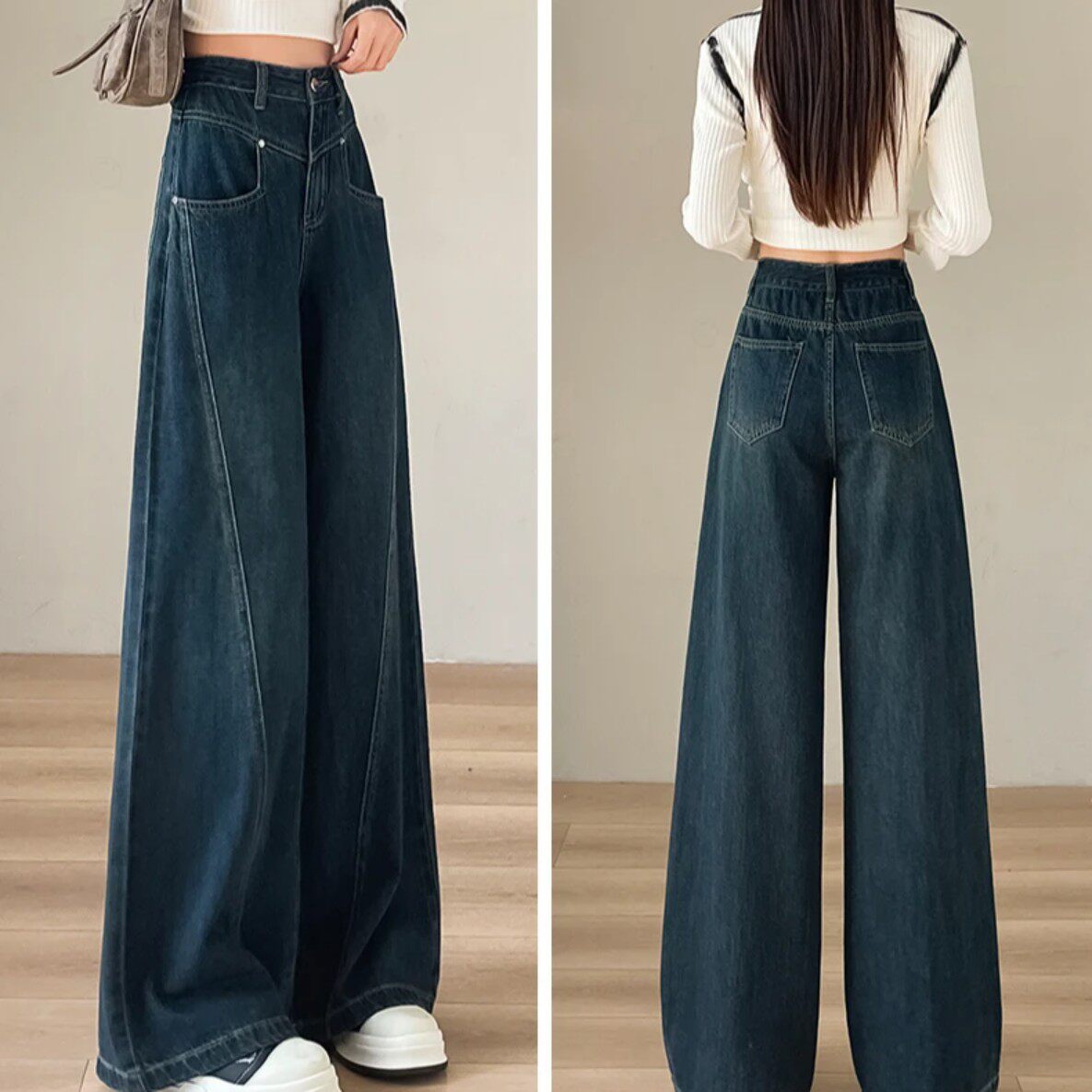 韩秀谷诗迷牛仔服饰牛仔裤女