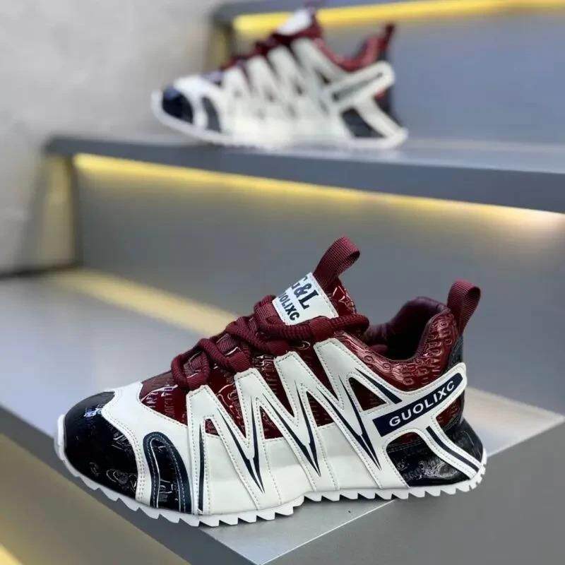 简羽男鞋运动休闲男鞋2025秋季新款时尚鞋设计感百搭款男士包头鞋