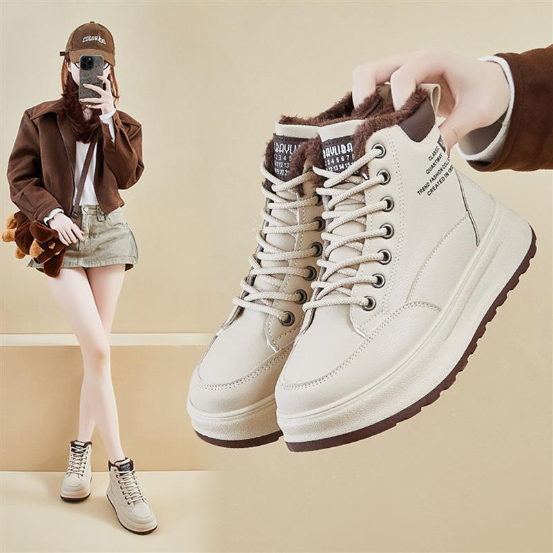 福建晋江品牌女鞋2025秋冬季新款女士帕拉鞋加绒保暖运动休闲板鞋