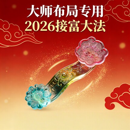 水晶国学摆件2026接富大法大师布局专用复古怀旧文创礼品桌面摆件