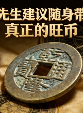乾隆通宝铜钱挂件招财摆件