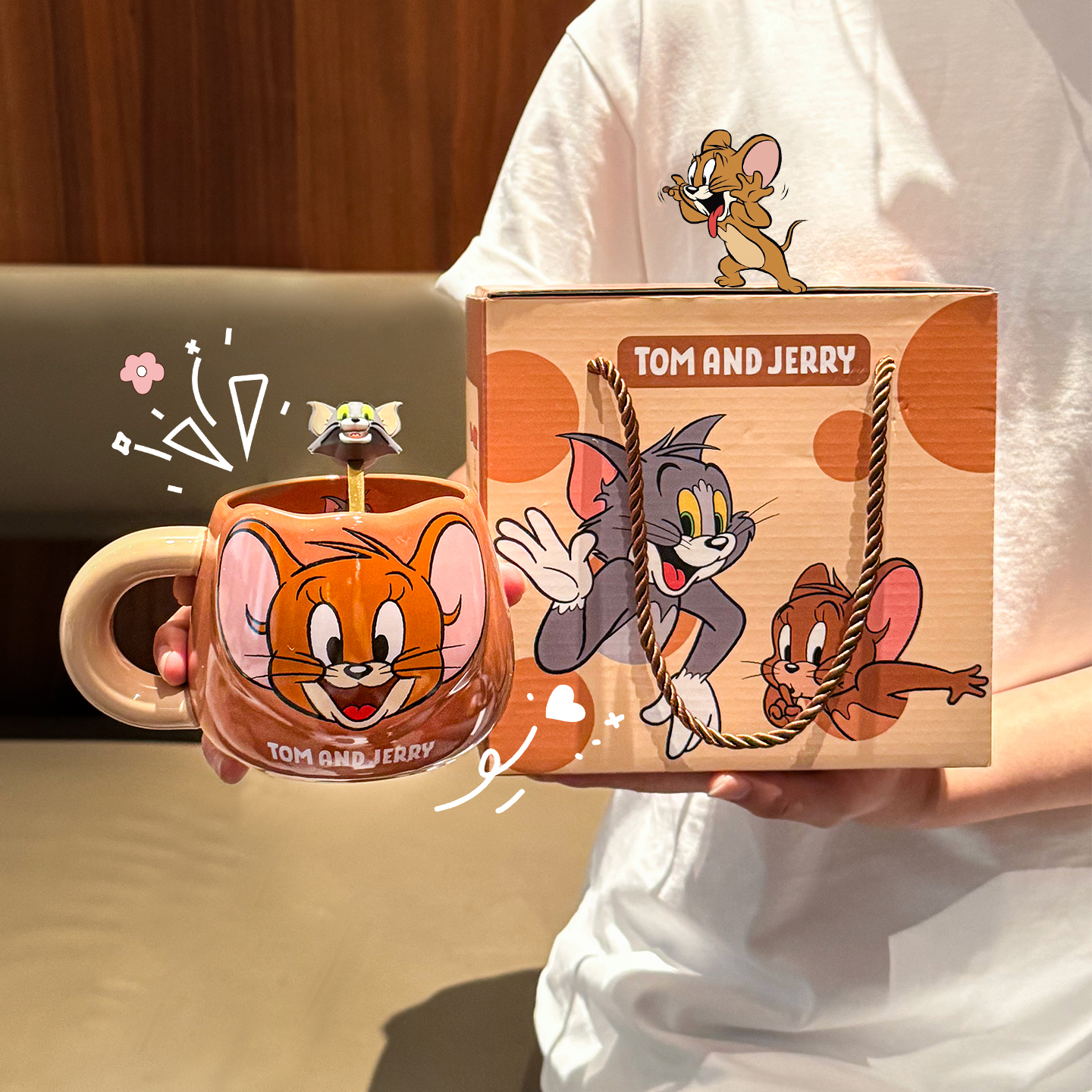 正版猫和老鼠陶瓷马克杯高颜值