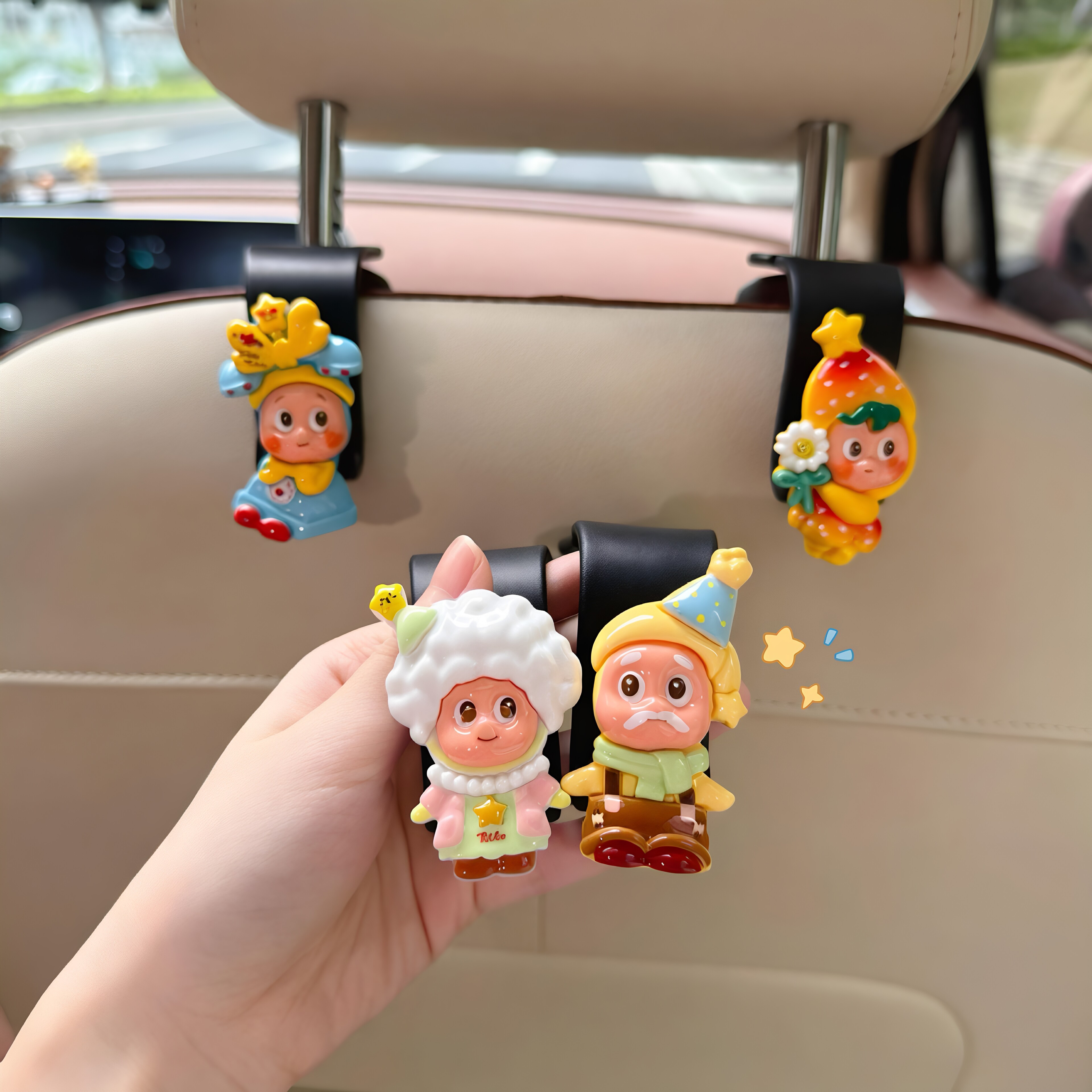 星星人汽车座椅后背挂钩图片