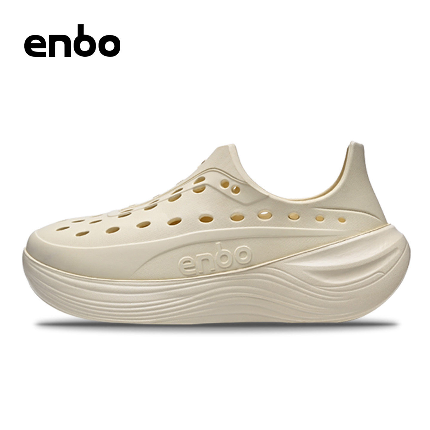 ENBO洞洞鞋男夏季透气运动镂空全包四季款防滑厚底耐磨沙滩凉鞋子