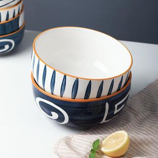 青瑶日式碗碟套装碗盘家用陶瓷碗饭碗面碗一人食餐具碗创意水果碗